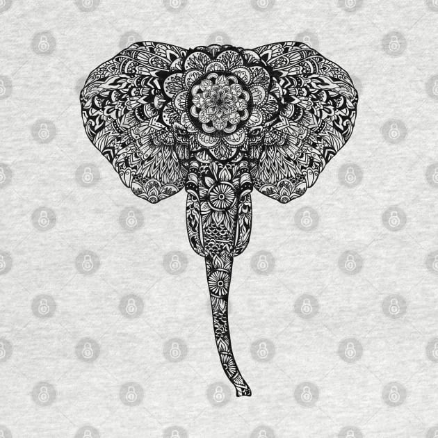 Mandala Elephant by huebucket